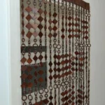decorative beaded curtain natural materials handmade