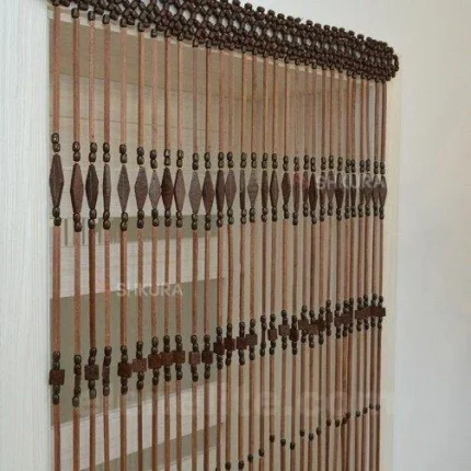 Wooden Beaded Curtain "Eco style" – Decor, Room divider & Doorway accent