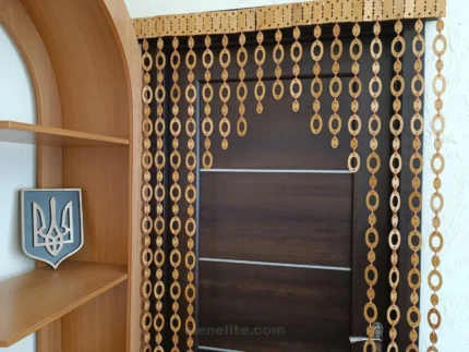 Handmade wooden curtain “Sapphires” light – Full & Arch style, Door beads, Window blinds