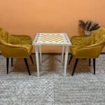 Wooden Chess Table "Ivory & Gold" - Image 8