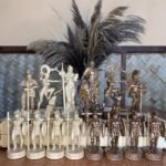 Chess pieces "Warriors of Sparta", Ash wood