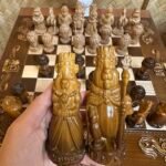 Chess pieces "Beaver Kingdom" Ombre color, super glossy - Image 4