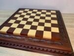 Handcrafted Wooden Chess Board "Leaves" - Image 10