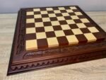 Handcrafted Wooden Chess Board "Leaves" - Image 8