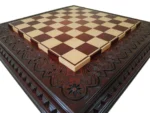 Glossy Chess Board "Waves of Aspiration" Ombre Cherry color - Image 4