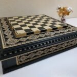 Wooden Chess Board "Bright Victory" with Storage for chess pieces