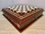 Ash Wood Chess Board with Storage Drawers - Image 2