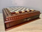 Ash Wood Chess Board with Storage Drawers - Image 9
