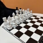 Glossy Chess pieces "Classic Luxe" Black & White - Image 3