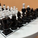 Glossy Chess pieces "Classic Luxe" Black & White