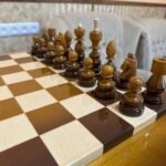 Glossy Chess Set: Chess Board with 2 Drawers + chess pieces "Classic DeLuxe" in Ombre color - Image 10