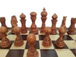 Wooden Chess set with 2 Drawers, Decorated with beads + pieces "Elegant Classic" - Image 9