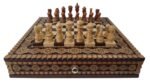 Wooden Chess set with 2 Drawers, Decorated with beads + pieces "Elegant Classic" - Image 4