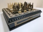 Wooden Chess set “Bright Victory”: with 2 Drawers, Decorated with beads + pieces "Battle of Thrones"+ "Knights" - Image 2