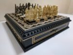 Wooden Chess set “Bright Victory”: with 2 Drawers, Decorated with beads + pieces "Battle of Thrones"+ "Knights" - Image 6