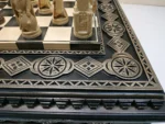 Wooden Chess set “Bright Victory”: with 2 Drawers, Decorated with beads + pieces "Cossacks" vs "Knights" - Image 6