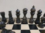 Wooden Chess set “Bright Victory”: with 2 Drawers, Decorated with beads + pieces "Elegant Classic" - Image 10