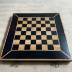 Wooden Folding Chess Board with Velvet-lined Storage for chess pieces - Image 5