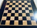 Wooden Folding Chess Board with Velvet-lined Storage for chess pieces - Image 6
