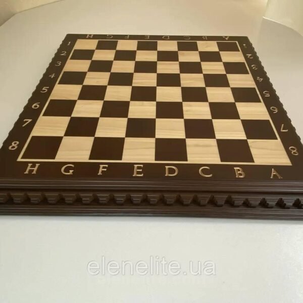 Wooden Chess Board "Royal Classic" with markings
