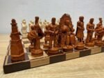 Magnetic Chess set: Glossy chess board + magnetic pieces "Battle of Thrones"+"Knights" - Image 10