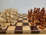 Magnetic Chess set: Glossy chess board + magnetic pieces "Battle of Thrones"+"Knights" - Image 8
