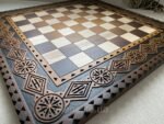 Hand-carved Wooden Chess board, Ombre color - Image 9