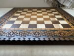 Hand-carved Wooden Chess board, Ombre color - Image 5