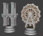 Custom order for Aurora. Wooden Chess Board "Bright Art" with Storage + chess pieces New York city buildings - Image 4