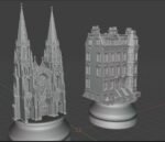 Custom order for Aurora. Wooden Chess Board "Bright Art" with Storage + chess pieces New York city buildings - Image 7