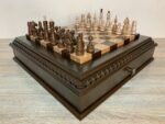 Chess set: Multifunctional Chess Board with 2 Drawers + pieces "Classic Luxe" - Image 3