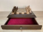 Chess set: Multifunctional Chess Board with 2 Drawers + pieces "Classic Luxe" - Image 9