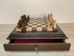 Chess set: Multifunctional Chess Board with 2 Drawers + pieces "Classic Luxe" - Image 8