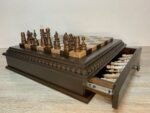 Chess set: Multifunctional Chess Board with 2 Drawers + pieces "Classic Luxe" - Image 13