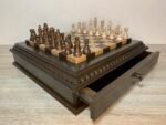 Chess set: Multifunctional Chess Board with 2 Drawers + pieces "Staunton" - Image 10