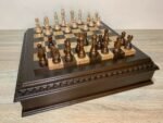 Chess set: Multifunctional Chess Board with 2 Drawers + pieces "Staunton" - Image 2