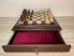 Chess set: Multifunctional Chess Board with 2 Drawers + pieces "Staunton" - Image 8