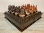 Chess set: Multifunctional Chess Board with 2 Drawers + pieces "Battle of Thrones & Knights" - Image 3