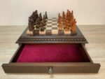 Chess set: Multifunctional Chess Board with 2 Drawers + pieces "Battle of Thrones & Knights" - Image 10