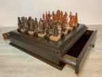 Chess set: Multifunctional Chess Board with 2 Drawers + pieces "Battle of Thrones & Knights" - Image 8