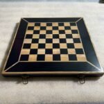 Wooden Folding Chess Board with Velvet-lined Storage for chess pieces - Image 11
