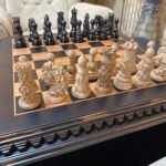 Vintage Chess set: Chess board "Old Luxury" + chess pieces "Royal Filigree" slavic style - Image 5