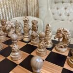 Vintage Chess set: Chess board "Old Luxury" + chess pieces "Royal Filigree" slavic style - Image 8