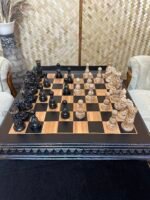 Vintage Chess set: Chess board "Old Luxury" + chess pieces "Royal Filigree" slavic style - Image 3