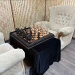 Chess set: Chess board "Old Luxury" + chess pieces "Cossacks", vintage style - Image 9