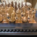 Chess set: Chess board "Old Luxury" + chess pieces "Warriors of Sparta", vintage style - Image 6