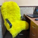 Sheepskin Handmade Chair Cover for Office & Home, All colors