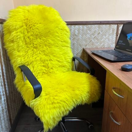 Sheepskin Handmade Chair Cover for Office & Home, All colors