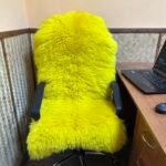 Sheepskin Handmade Chair Cover for Office & Home, All colors - Image 2