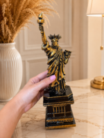Wooden Statue of Liberty, Custom Lady Liberty Ash Wood Sculpture - Image 6